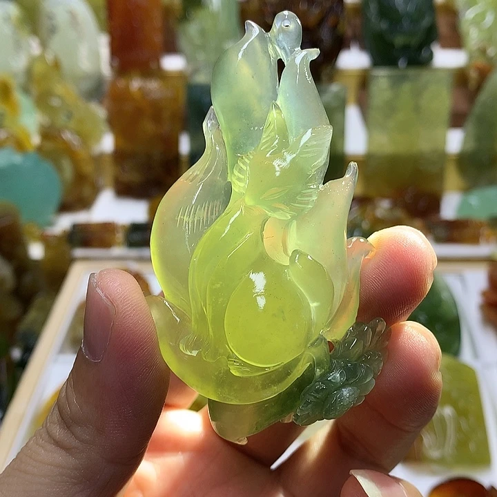 蛇纹石玉未镶嵌珠宝半成品
