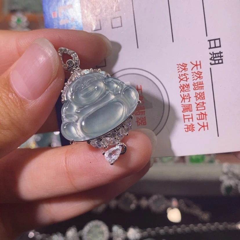 【闪购商品】翡翠未镶嵌颈饰天然