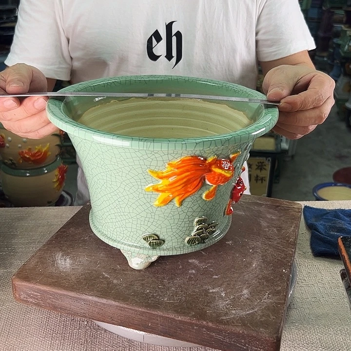 泳坤堂石湾盆微瑕