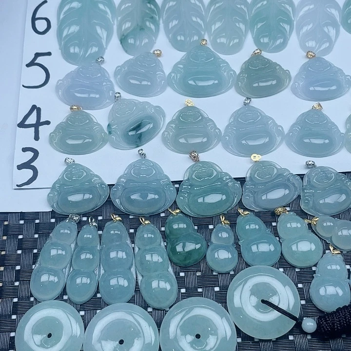 翡翠未镶嵌吊坠(不含链)纯天然缅甸a货翡翠