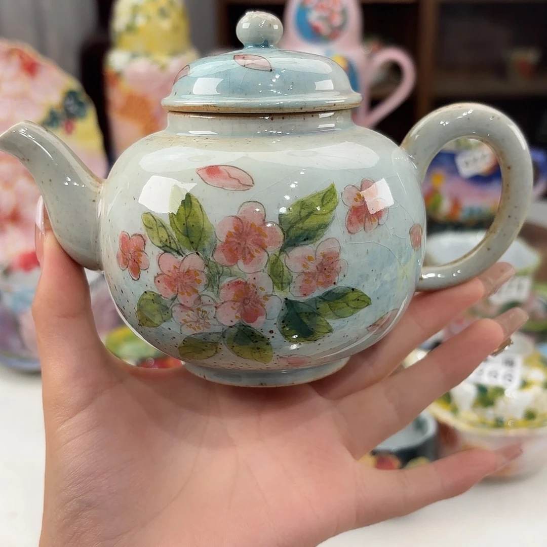 景德镇手绘高温釉下彩陶瓷茶具
