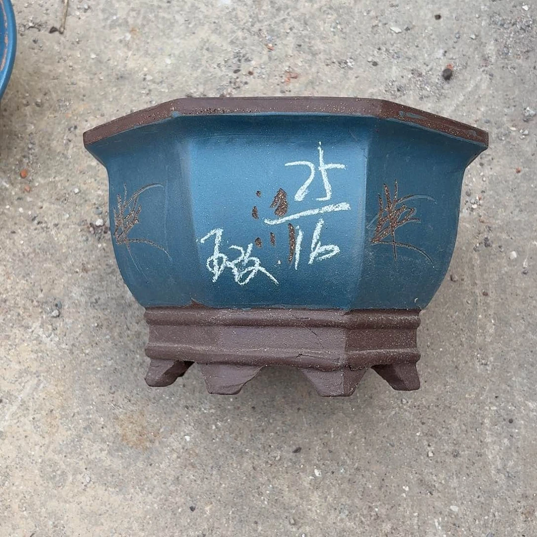 宜兴紫砂花盆，现货发