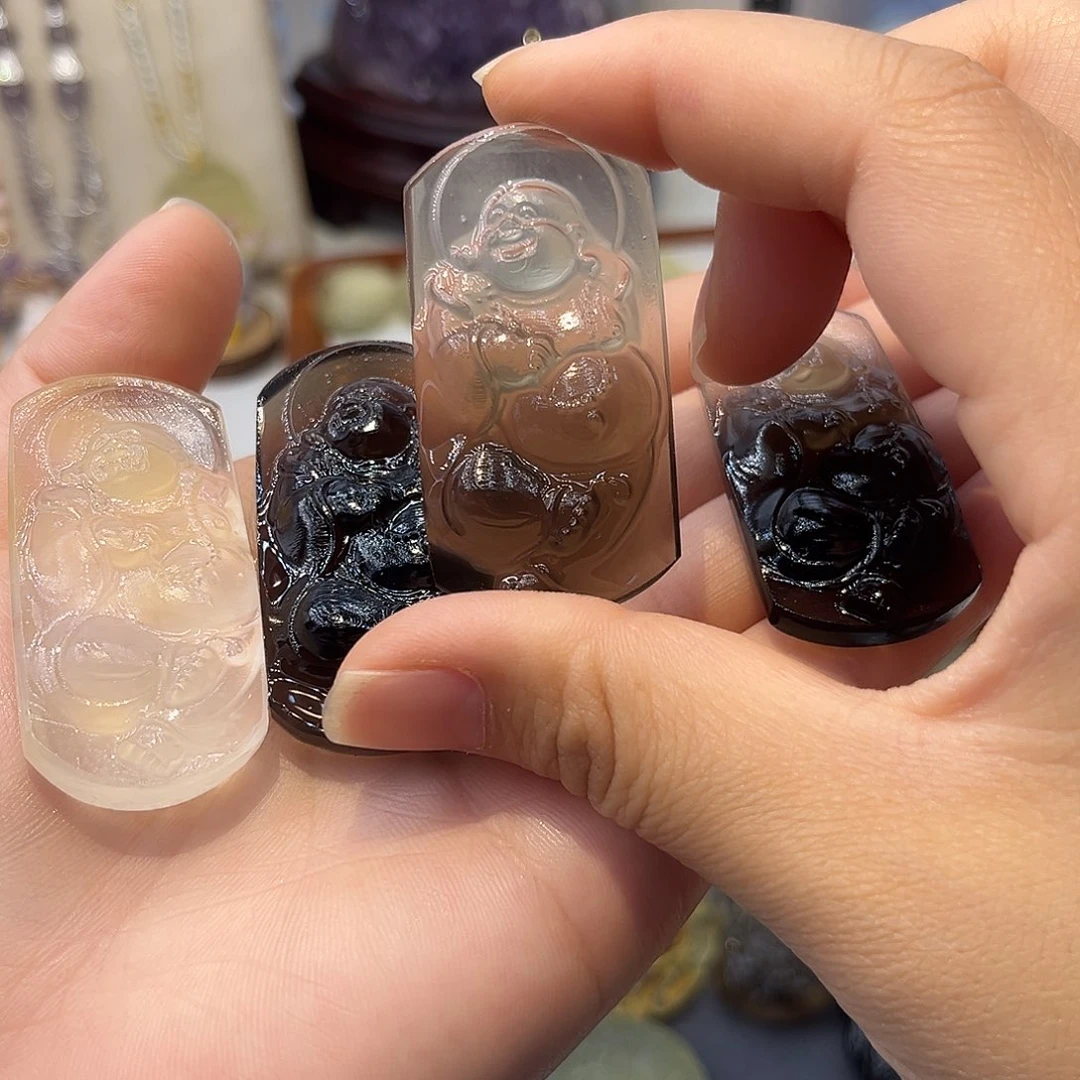 银S925镶嵌颈饰水晶-****）茶水佛公36