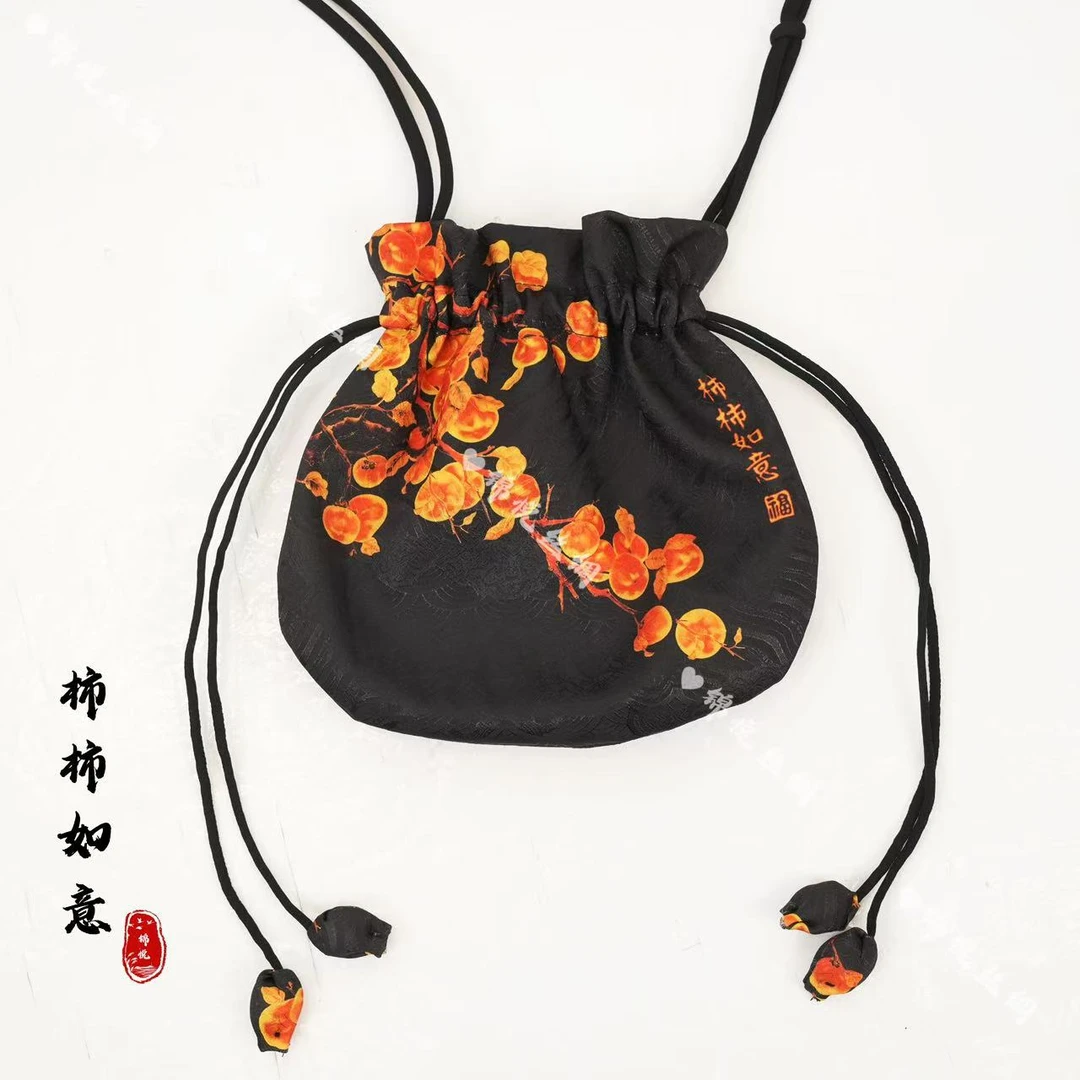 【柿柿如意】新中式轻奢高定国风包包丝巾（K328）