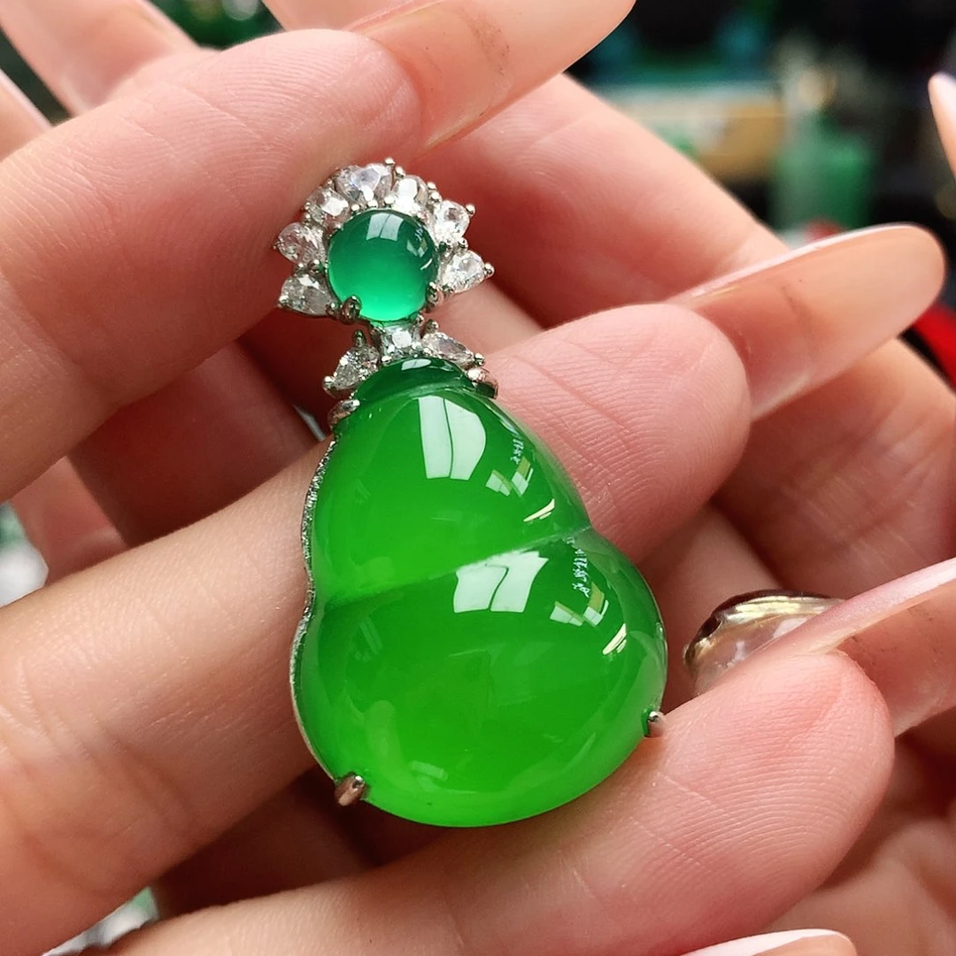 银S925镶嵌吊坠玛瑙/玉髓