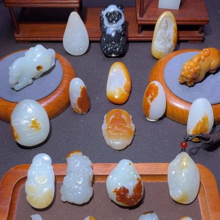 和田玉未镶嵌挂件