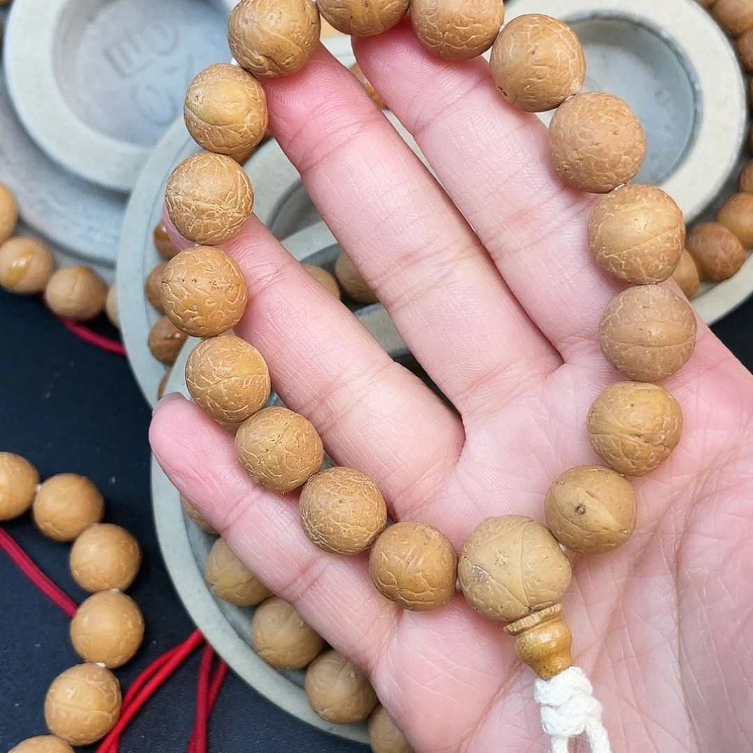 凤眼菩提手串L25-K03凤眼菩提12+同树红皮入门款