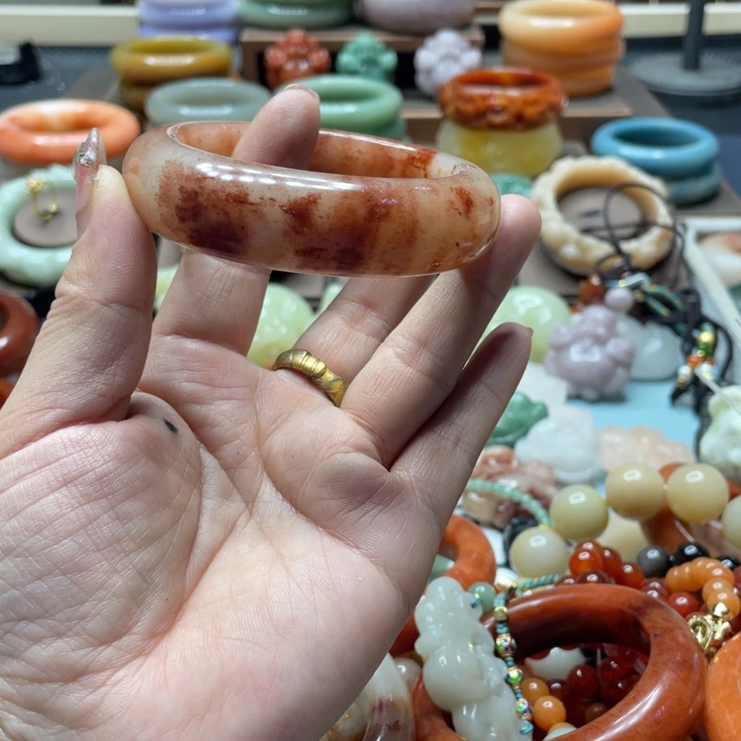 石英质玉手镯合金柠****～