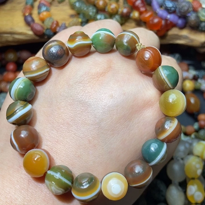 玛瑙/玉髓合金手链