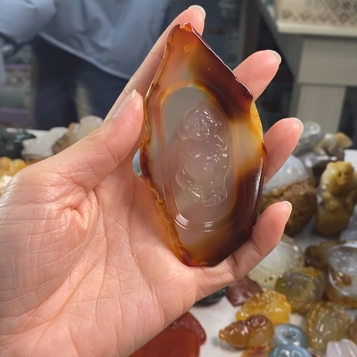 玛瑙/玉髓吊坠(不含链)未镶嵌