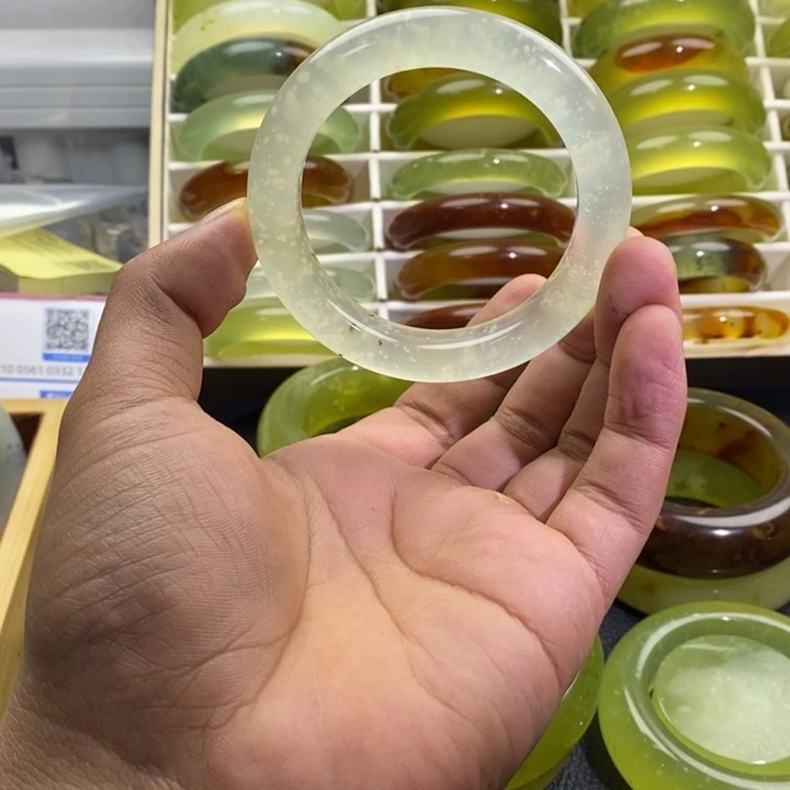 蛇纹石玉合金手镯