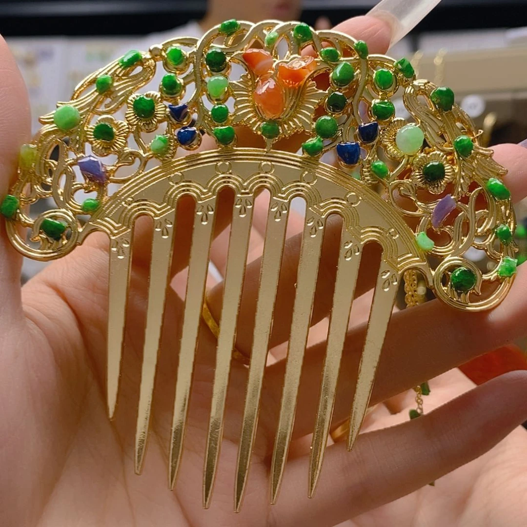 翡翠合金耳饰翡翠