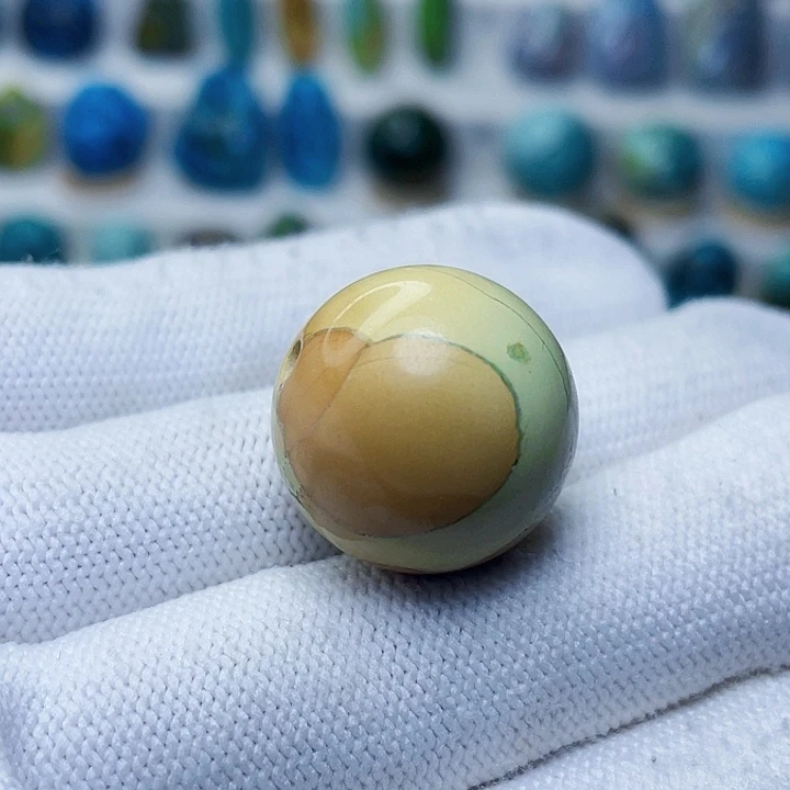 未镶嵌绿松石圆珠20+