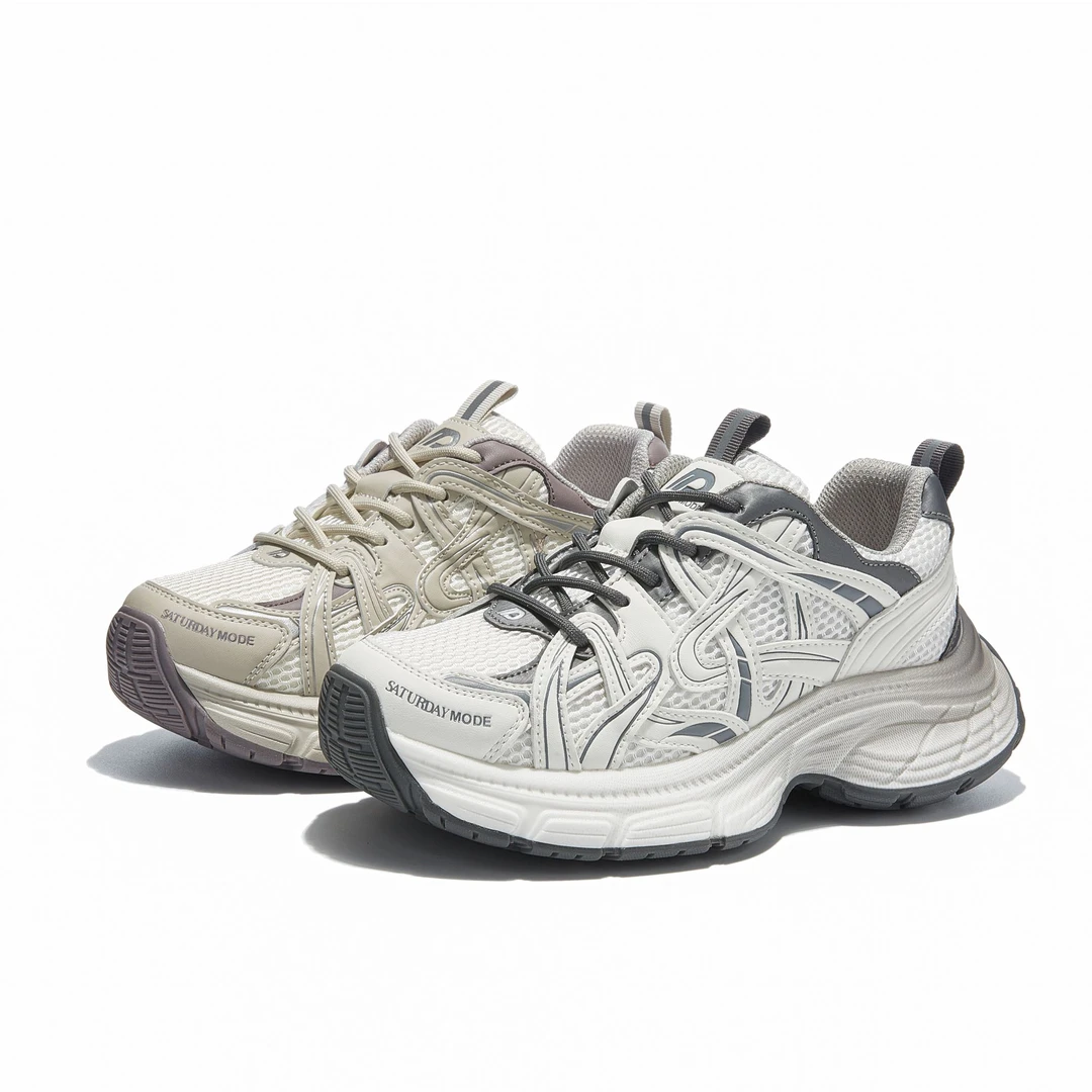 鬼脸老爹鞋女2025新款复古休闲鞋厚底运动鞋增高鞋H57（YD）