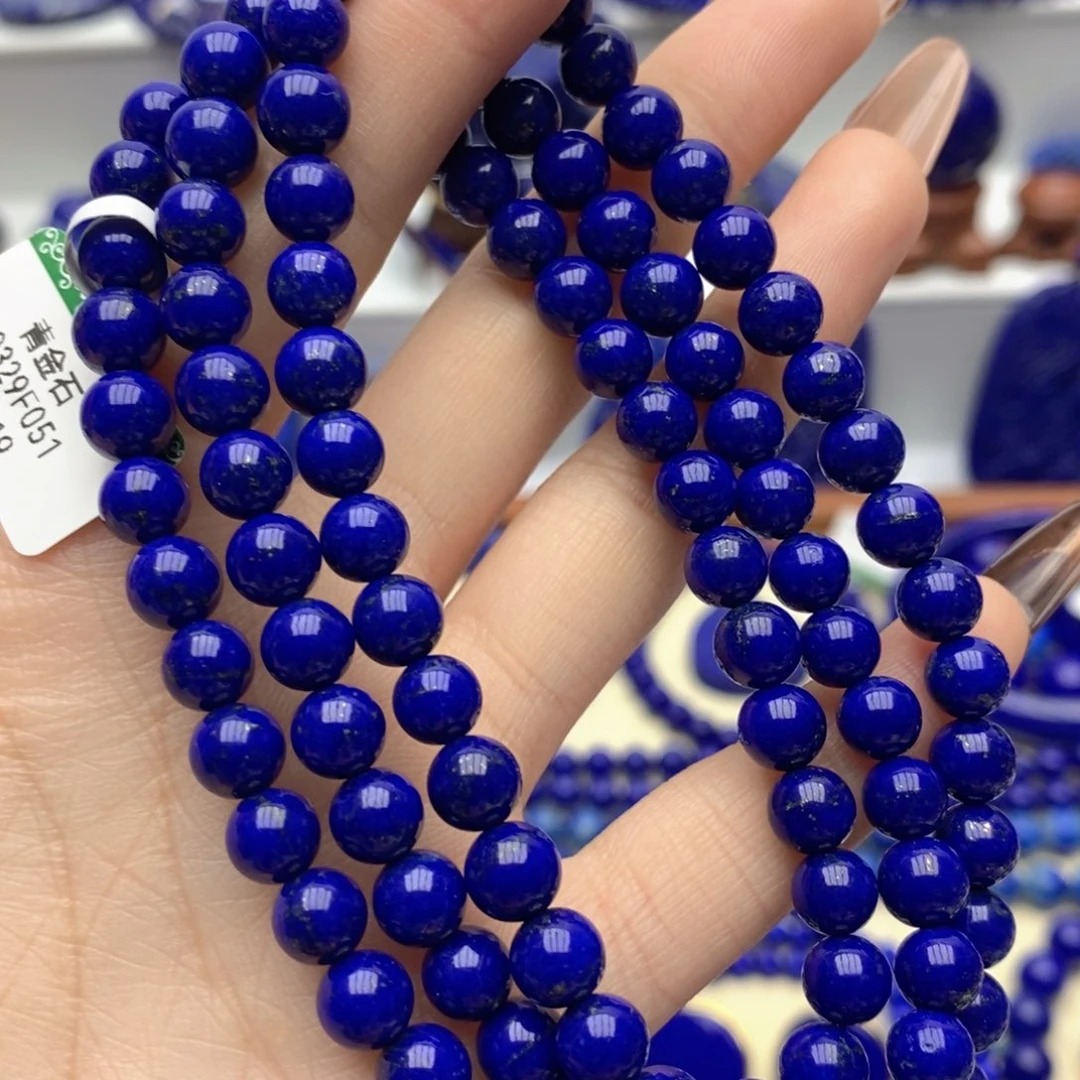 青金石未镶嵌手链6.7mm108