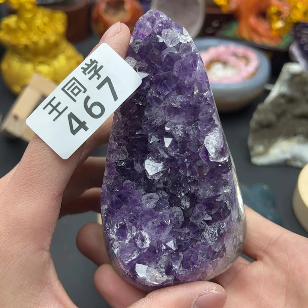 紫晶水晶摆件未镶嵌467