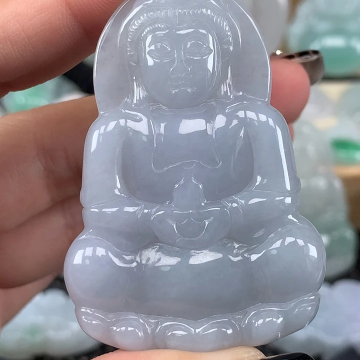 颈饰未镶嵌翡翠观音