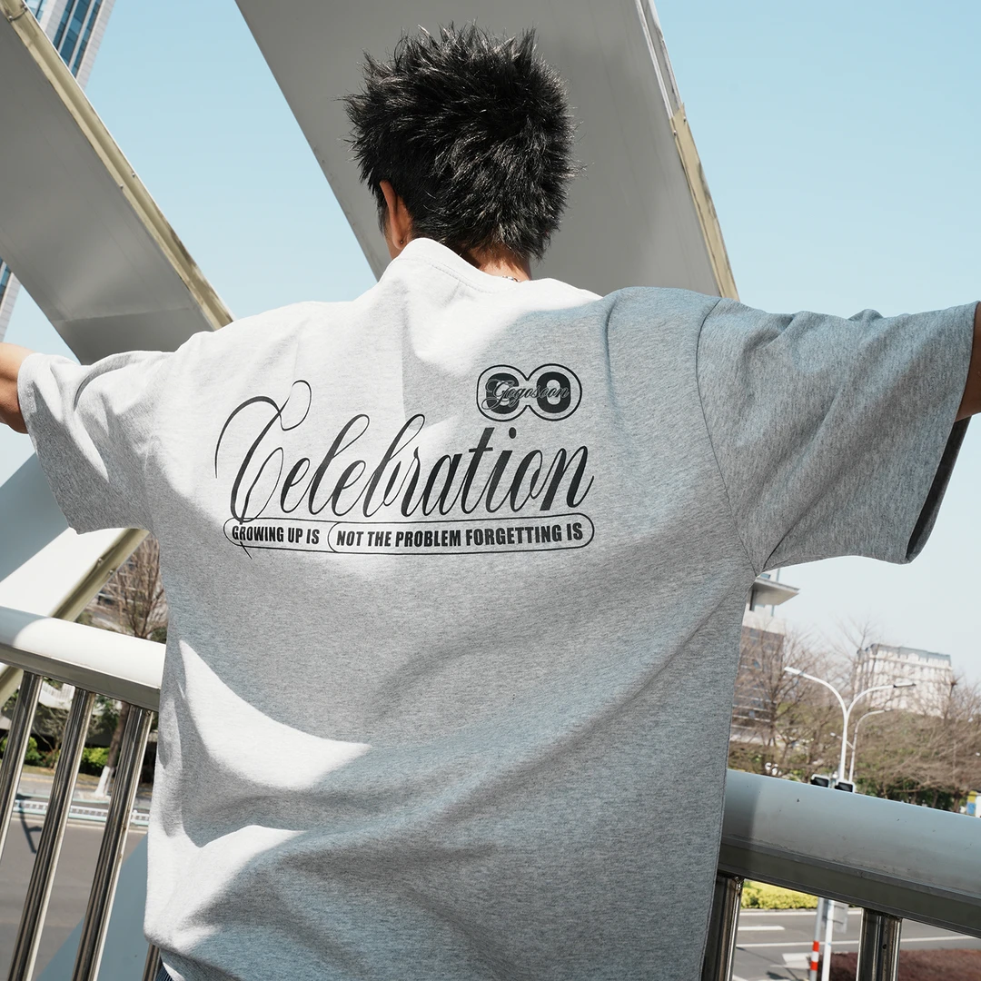 GOGOSOON夏季新款短袖T恤男生260g全棉美式潮流字母印花宽松上衣