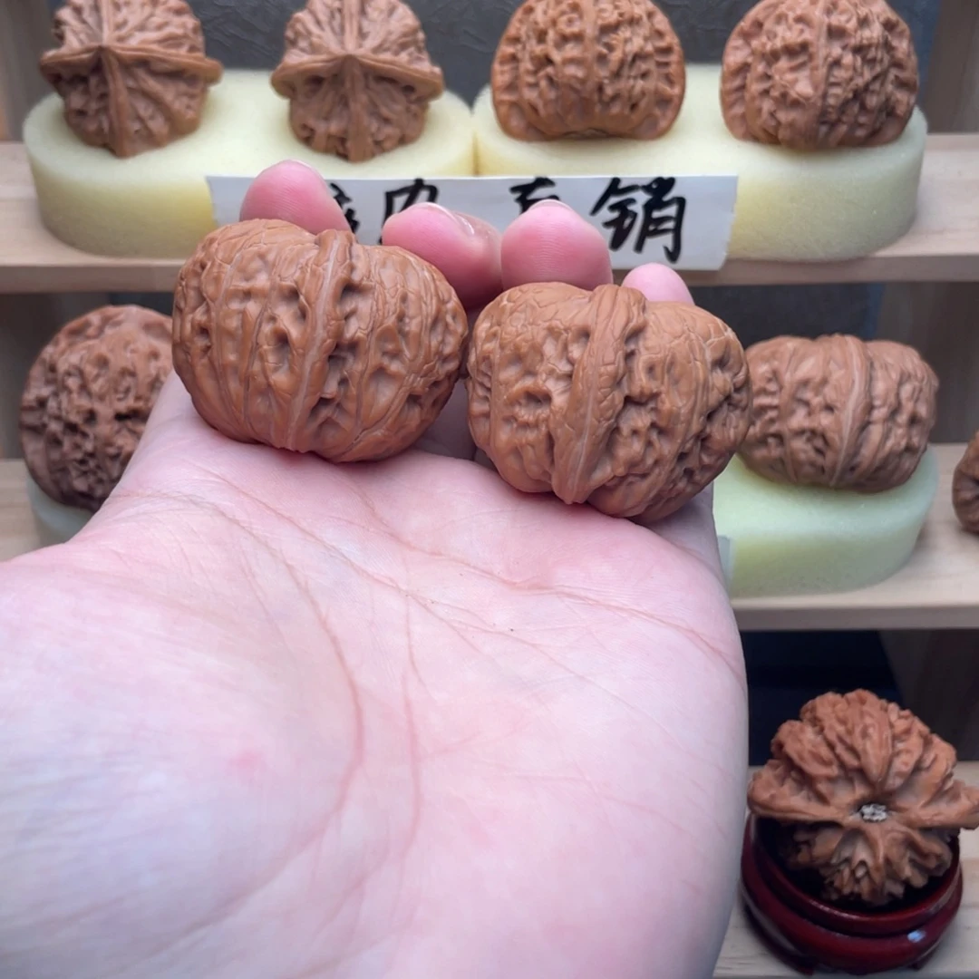 吊坠文玩核桃元宝43➕交友价