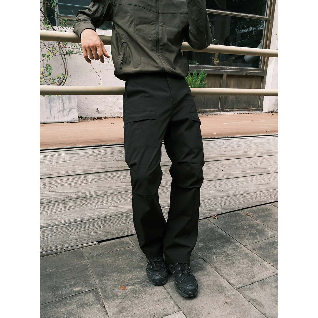 GTAL25AW美式战壕工装裤纯色直筒褶皱机能户外休闲硬核长裤