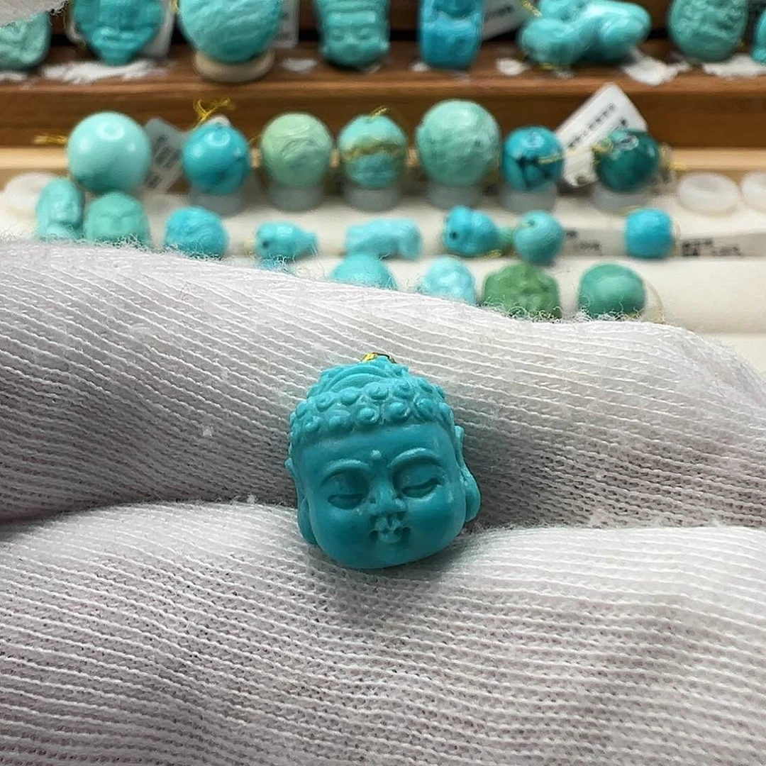 绿松石宝宝佛 未镶嵌