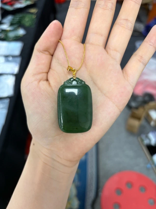 和田玉碧玉无事牌发一个