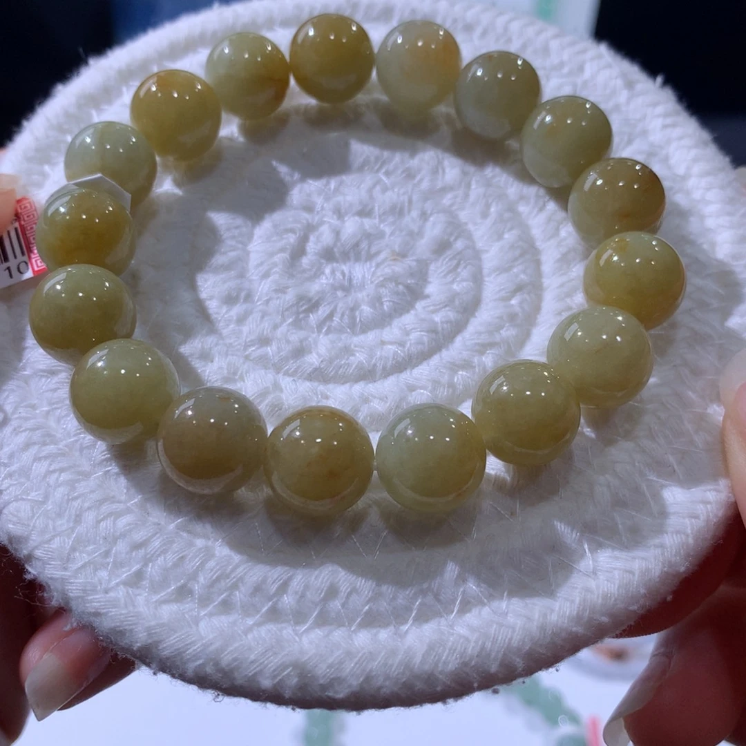 未镶嵌手链翡翠黄卡12十