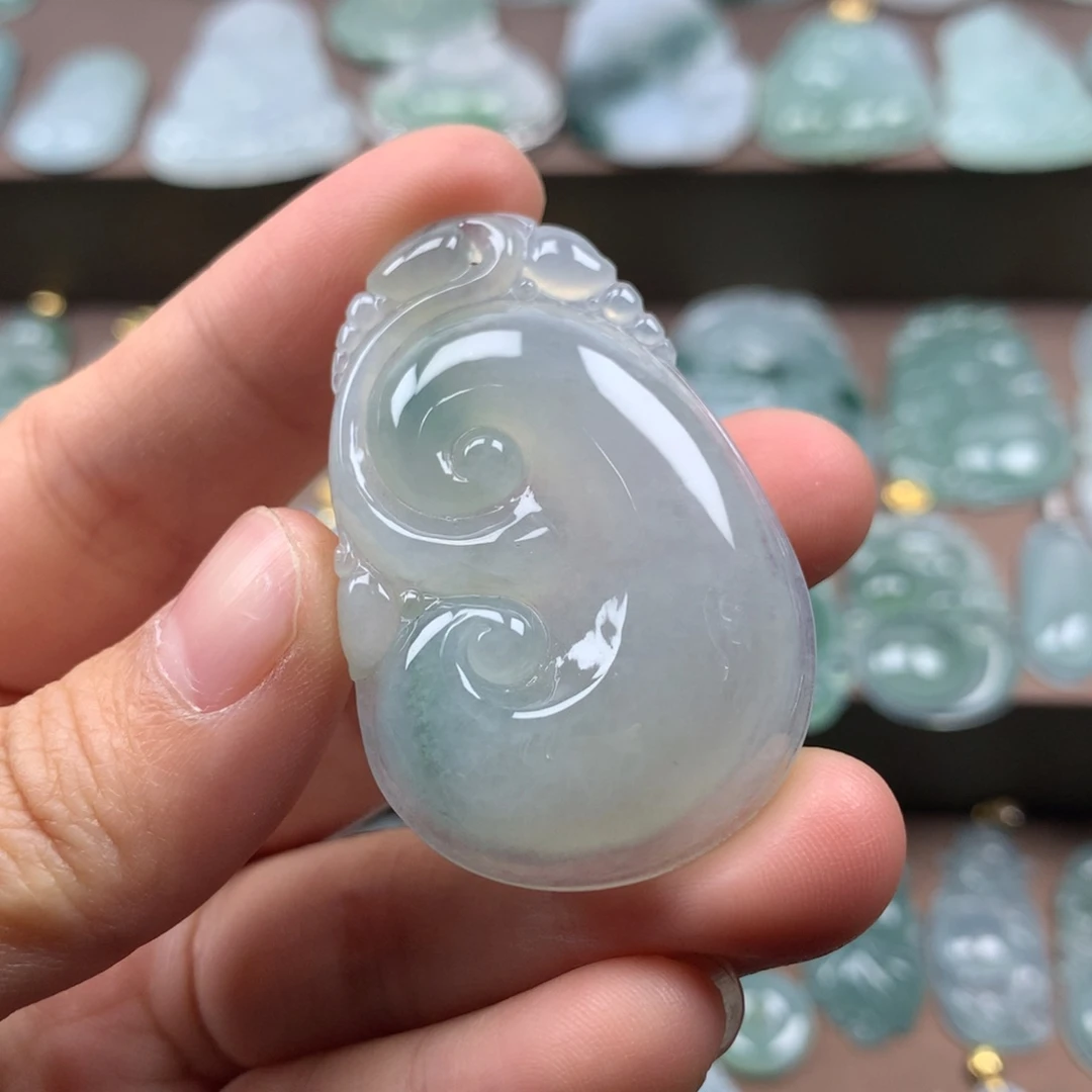 颈饰未镶嵌翡翠天然翡翠