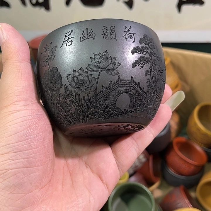 茶杯紫砂全手工紫砂主人杯