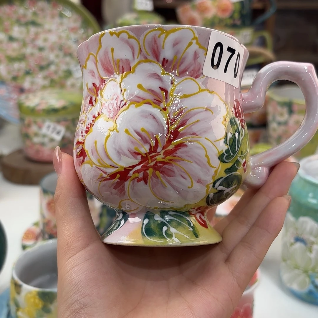 V***A景德镇手绘高温釉下彩陶瓷茶具