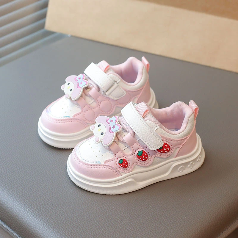女童板鞋春季新款软底防滑中小童运动鞋卡通可爱女童单鞋百搭板鞋