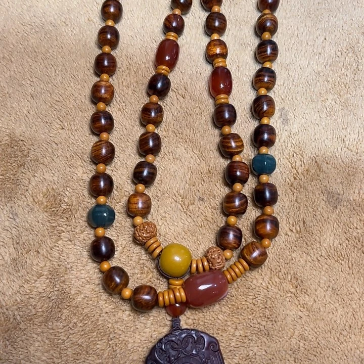 黄花梨/降香黄檀手串/手链1.0脖挂长串