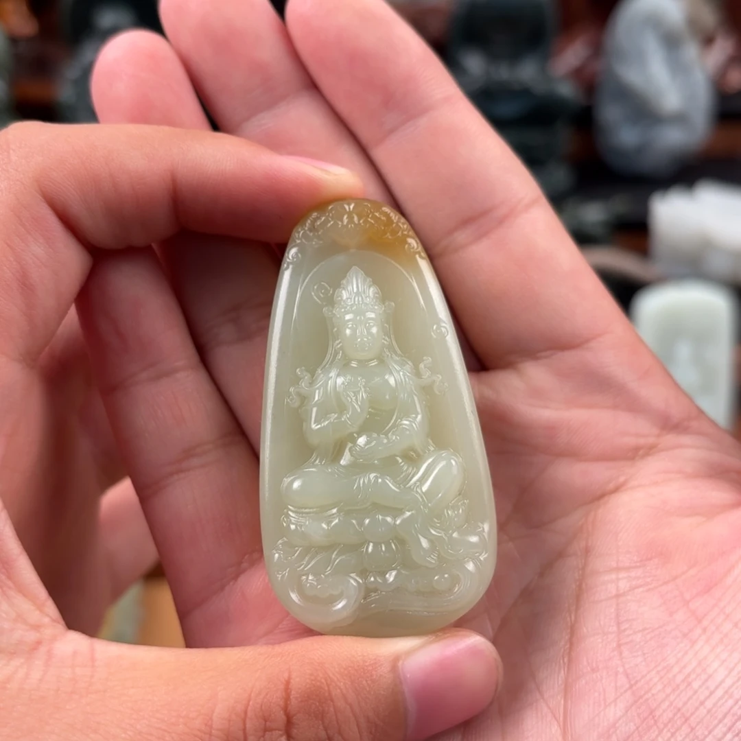 和田玉未镶嵌挂件