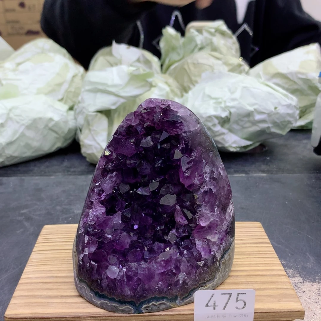 水晶摆件未镶嵌紫晶475