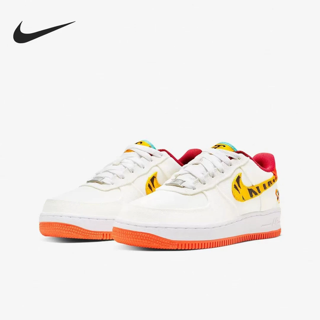 NIKE/耐克 Air Force 1(GS)低帮防滑耐磨百搭休闲板鞋DQ4502-171