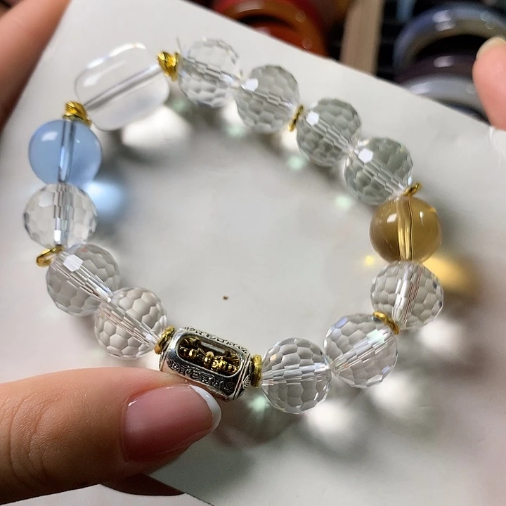 仿水晶非金属多宝手串