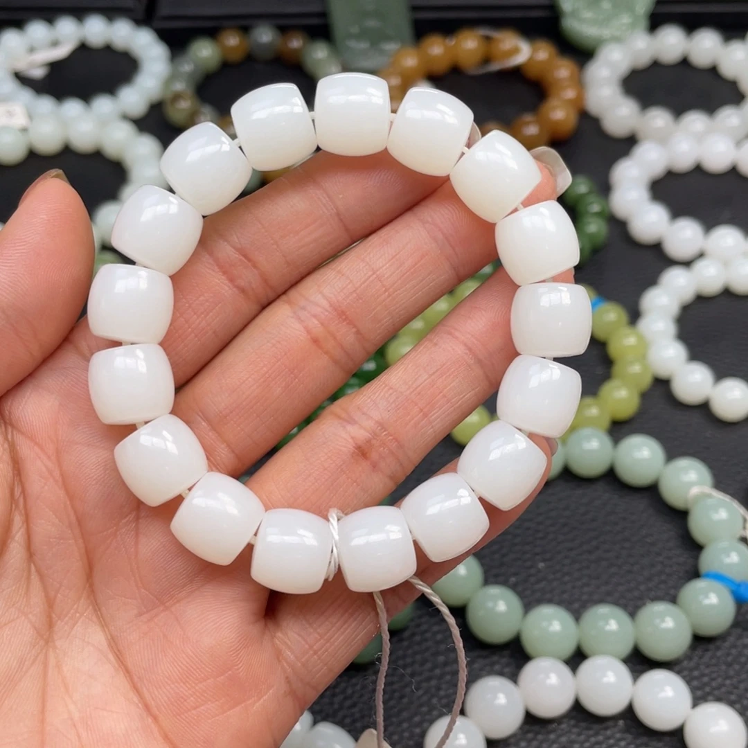 和田玉未镶嵌手链