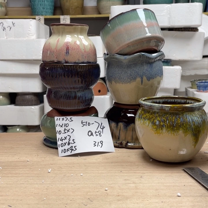 紫砂花盆多肉陶土花盆微瑕74