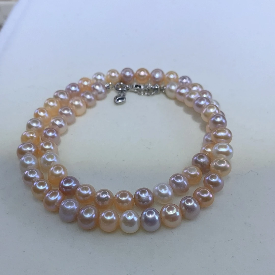 紫***O未镶嵌颈饰淡水珍珠F