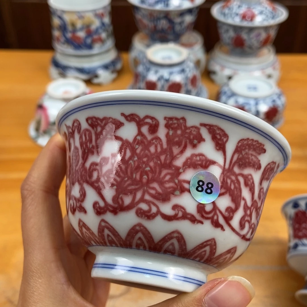 景德镇手绘现代茶具非古董