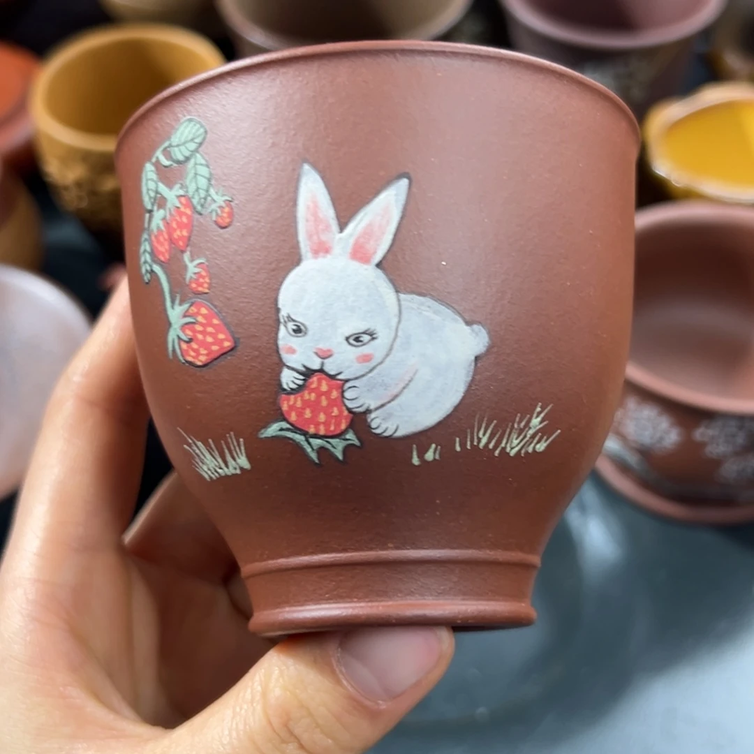 紫砂茶杯微瑕不退不换