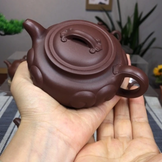 茶壶紫砂精品如意210c.事事如意