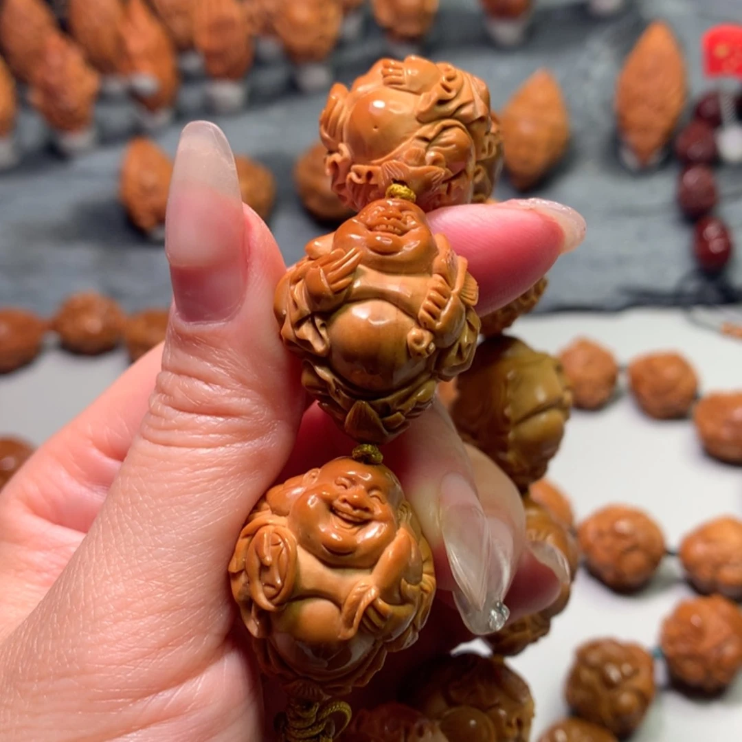 【闪购商品】橄榄核手串/手链小*儿八宝弥勒