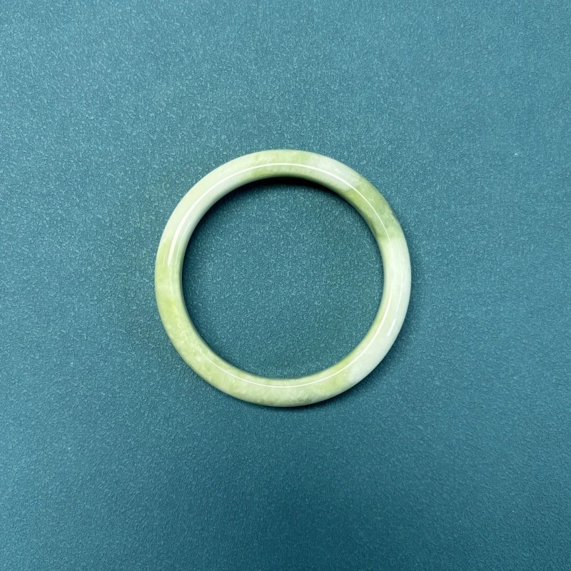 秦臻玉收藏级绿翠蓝田玉手镯天然稀有老料西安原产地官方国检保真