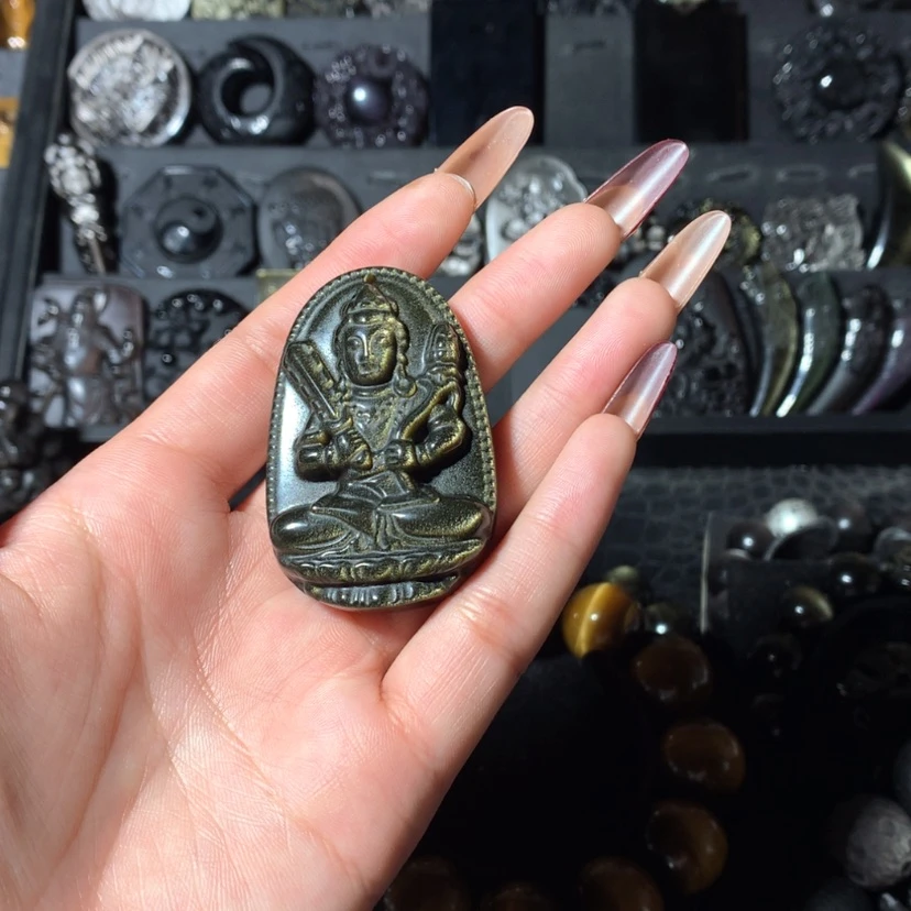 【闪购商品】黑曜岩颈饰未镶嵌雄**翔