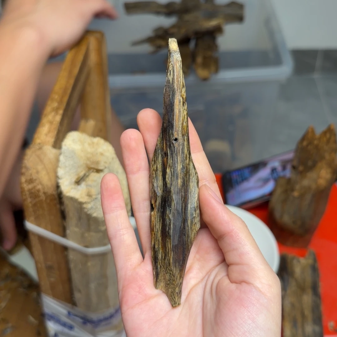 沉香沉香碎屑白棋块料16克