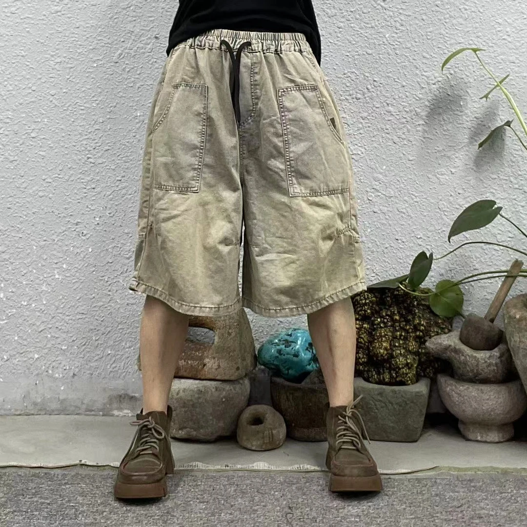 26017-1浅色两腿前拼斜插口袋炒色牛仔裤（长59臀围124脚口72
