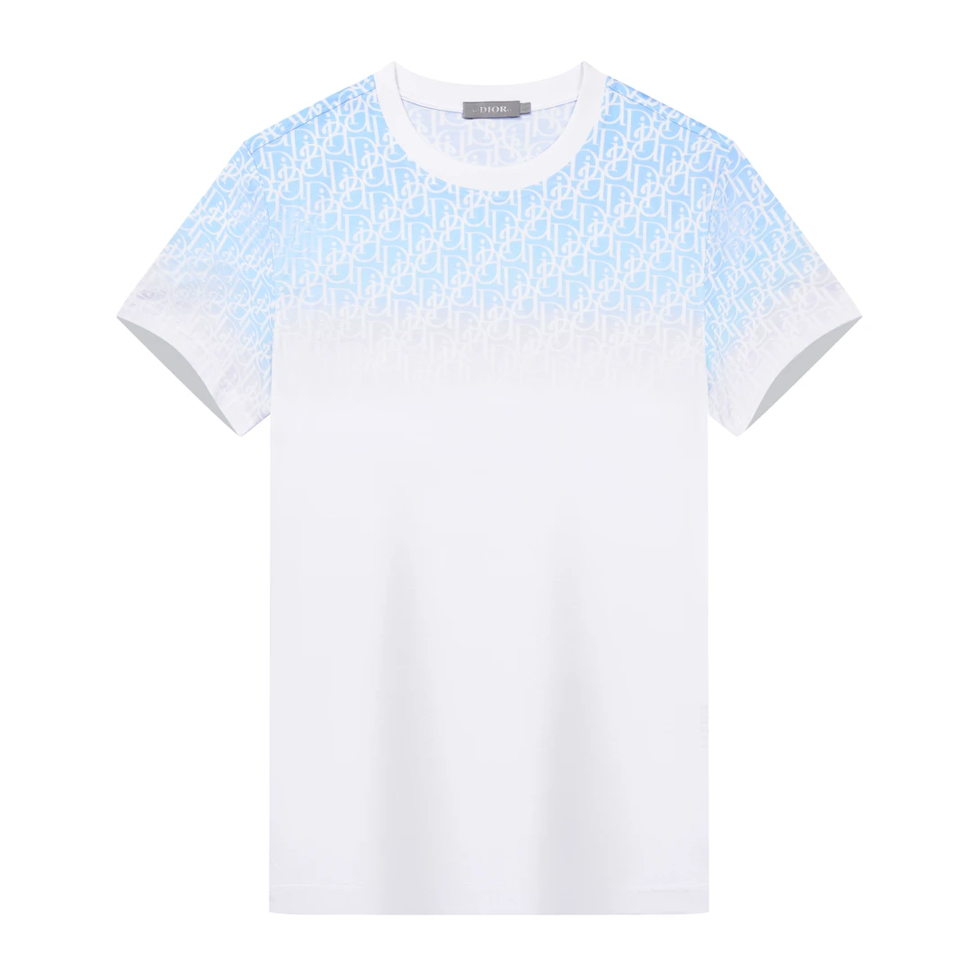 【亚萍男装】 ADDIORO夏季新款男士轻奢时尚百搭印花圆领短袖T恤293