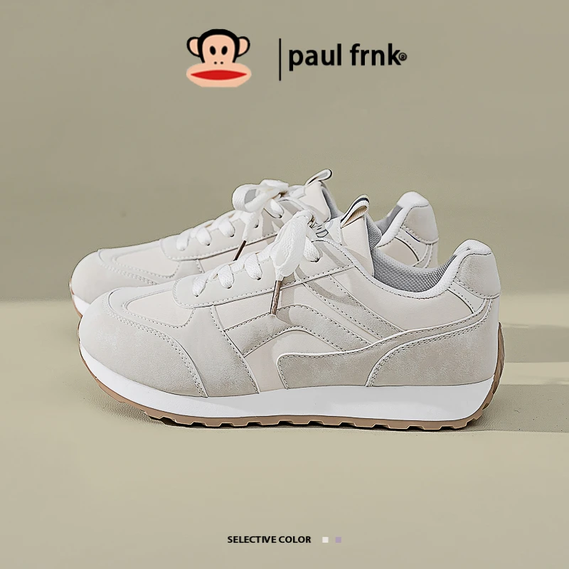 大嘴猴厚底德训鞋女款鞋子2025秋冬季新款显脚小圆头阿甘休闲板鞋