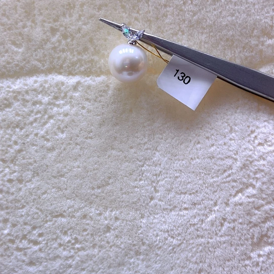 吊坠(不含链)银S925镶嵌淡水珍珠